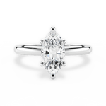 Angela Marquise Cut Lab Grown Diamond Platinum Engagement Ring