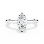 Brianna Marquise Cut Lab Grown Diamond 14Kt White Gold Engagement Ring