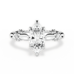 Claire Marquise Cut Lab Grown Diamond 18Kt White Gold Engagement Ring
