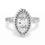 Belinda Marquise Cut Lab Grown Diamond Platinum Engagement Ring
