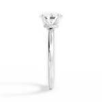 Cara Oval Cut Lab Grown Diamond 14Kt White Gold Engagement Ring - View 4