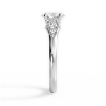 Cecilia Oval Cut Lab Grown Diamond 18Kt White Gold Engagement Ring - View 3