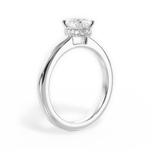 Brianna Pear Cut Lab Grown Diamond 18Kt White Gold Engagement Ring - View 2
