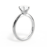 Cara Pear Cut Lab Grown Diamond Platinum Engagement Ring - View 2