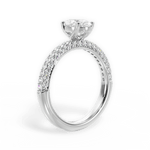 Kylie Pear Cut Lab Grown Diamond 14Kt White Gold Engagement Ring - View 4