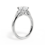 Cecilia Princess Cut Lab Grown Diamond 14Kt White Gold Engagement Ring - View 2