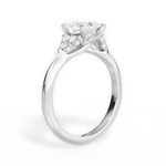 Celeste Princess Cut Lab Grown Diamond 14Kt White Gold Engagement Ring - View 2