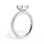 Elsie Princess Cut Lab Grown Diamond Platinum Engagement Ring - View 2