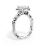 Erica Princess Cut Lab Grown Diamond Platinum Engagement Ring - View 4
