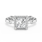 Erica Princess Cut Lab Grown Diamond Platinum Engagement Ring
