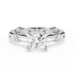 Claire Princess Cut Lab Grown Diamond 14Kt White Gold Engagement Ring