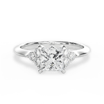 Celeste Princess Cut Lab Grown Diamond 14Kt White Gold Engagement Ring