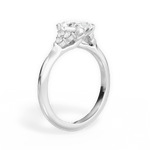 Celeste Radiant Cut Lab Grown Diamond 18Kt White Gold Engagement Ring - View 4