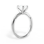 Bonnie Radiant Cut Lab Grown Diamond 18Kt White Gold Engagement Ring - View 4