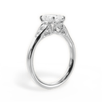Cecilia Radiant Cut Lab Grown Diamond Platinum Engagement Ring - View 3