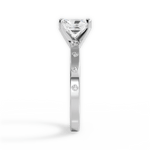 Carla Radiant Cut Lab Grown Diamond 18Kt White Gold Engagement Ring - View 3