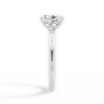 Celeste Radiant Cut Lab Grown Diamond 18Kt White Gold Engagement Ring - View 2