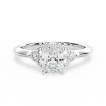 Celeste Radiant Cut Lab Grown Diamond 18Kt White Gold Engagement Ring