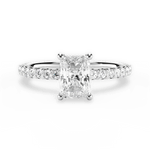 Elsie Radiant Cut Lab Grown Diamond Platinum Engagement Ring