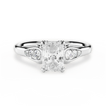 Cecilia Radiant Cut Lab Grown Diamond 18Kt White Gold Engagement Ring