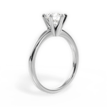 Bella Round Cut Lab Grown Diamond Platinum Engagement Ring - View 2