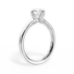 Ashley Round Cut Lab Grown Diamond 14Kt White Gold Engagement Ring - View 3