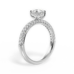 Kylie Round Cut Lab Grown Diamond 14Kt White Gold Engagement Ring - View 4