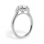 Joyce Round Cut Lab Grown Diamond Platinum Engagement Ring - View 3