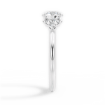 Celeste Round Cut Lab Grown Diamond Platinum Engagement Ring - View 2