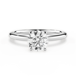 Cara Round Cut Lab Grown Diamond 14Kt White Gold Engagement Ring