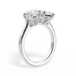 Lana Marquise Cut Lab Grown Diamond Platinum Engagement Ring - View 3