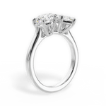 Georgia Marquise Cut Lab Grown Diamond 14Kt White Gold Engagement Ring - View 3