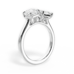 Alice Marquise Cut Lab Grown Diamond 14Kt White Gold Engagement Ring - View 3