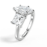 Lorraine Marquise Cut Lab Grown Diamond Platinum Engagement Ring - View 3