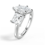 Esther Marquise Cut Lab Grown Diamond Platinum Engagement Ring - View 3