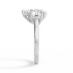 Lana Marquise Cut Lab Grown Diamond Platinum Engagement Ring - View 4