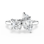 Alice Marquise Cut Lab Grown Diamond 14Kt White Gold Engagement Ring