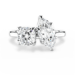 Lila Marquise Cut Lab Grown Diamond Platinum Engagement Ring