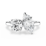 Lana Marquise Cut Lab Grown Diamond 18Kt White Gold Engagement Ring