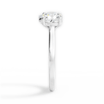 Lila Oval Cut Lab Grown Diamond Platinum Engagement Ring - View 2