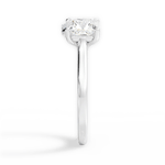 Esther Oval Cut Lab Grown Diamond 14Kt White Gold Engagement Ring - View 2