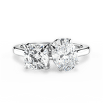 Lila Oval Cut Lab Grown Diamond Platinum Engagement Ring