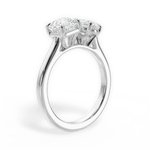 Alice Pear Cut Lab Grown Diamond 14Kt White Gold Engagement Ring - View 2