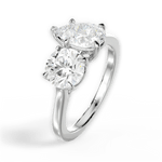 Georgia Pear Cut Lab Grown Diamond 14Kt White Gold Engagement Ring - View 2
