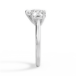 Lana Pear Cut Lab Grown Diamond Platinum Engagement Ring - View 3