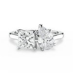 Esther Pear Cut Lab Grown Diamond 14Kt White Gold Engagement Ring