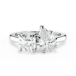 Alice Pear Cut Lab Grown Diamond 14Kt White Gold Engagement Ring