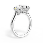 Georgia Radiant Cut Lab Grown Diamond 18Kt White Gold Engagement Ring - View 2