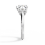 Esther Radiant Cut Lab Grown Diamond 18Kt White Gold Engagement Ring - View 4