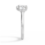 Lana Radiant Cut Lab Grown Diamond Platinum Engagement Ring - View 4